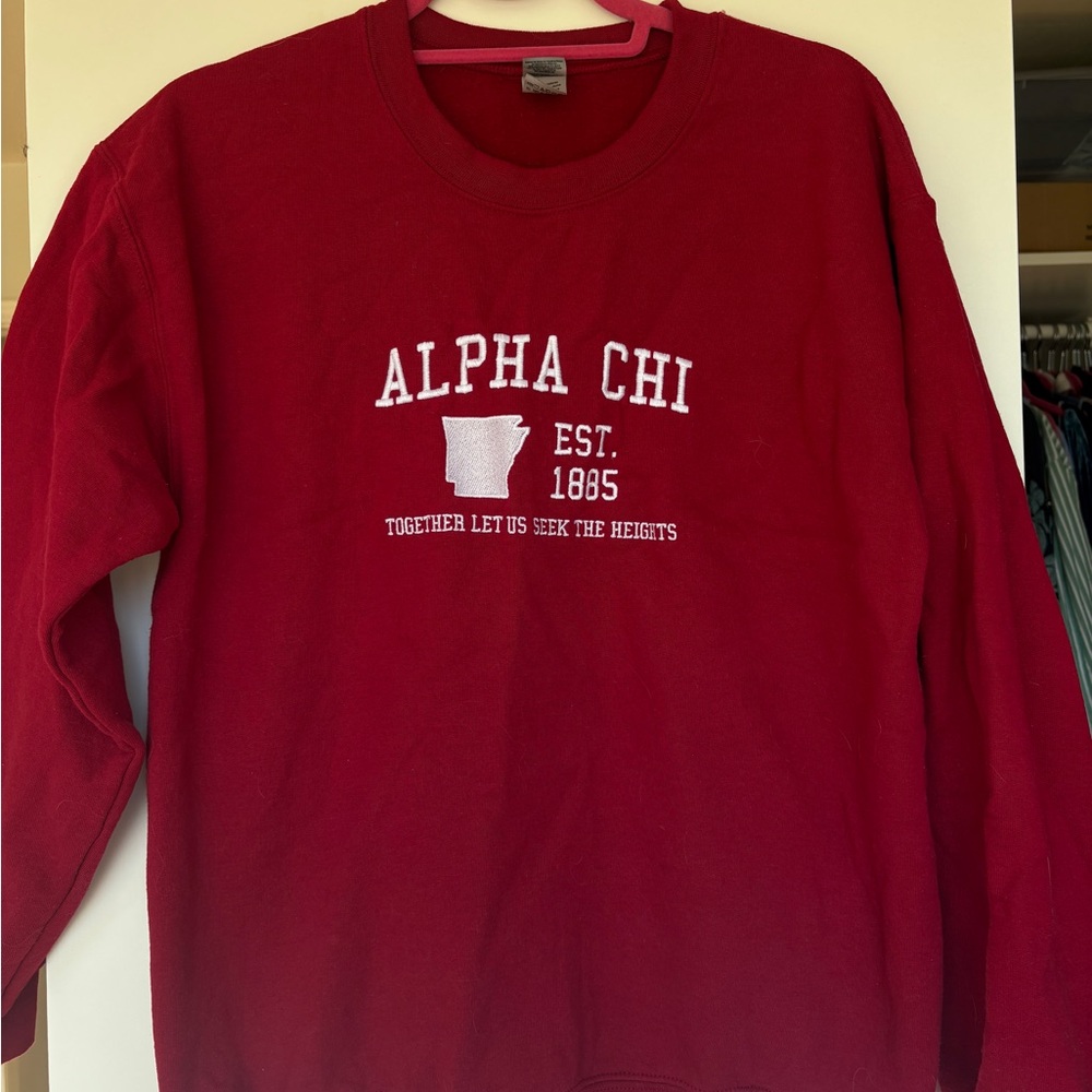 Alpha Chi Red Sweatshirt